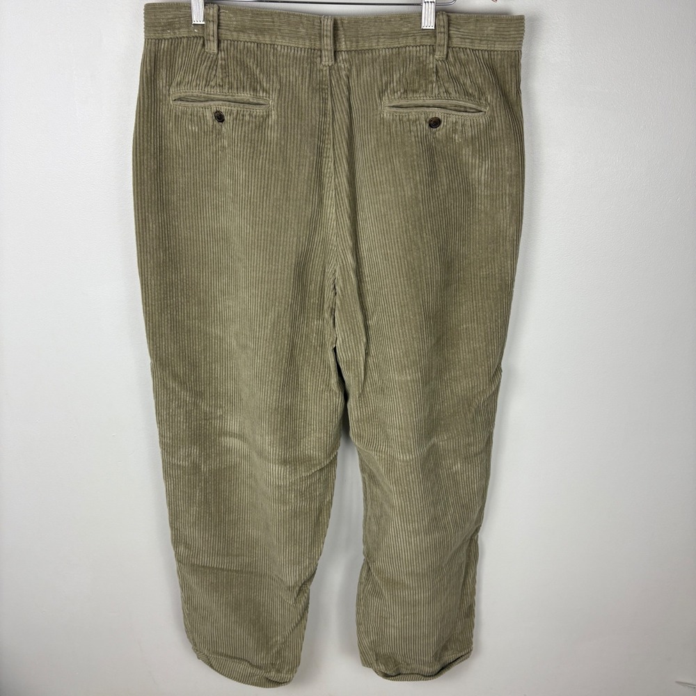 Field Gear Mens Corduroy Pants Pleated Front‎ Khaki Size 36x32 Relaxed Fit